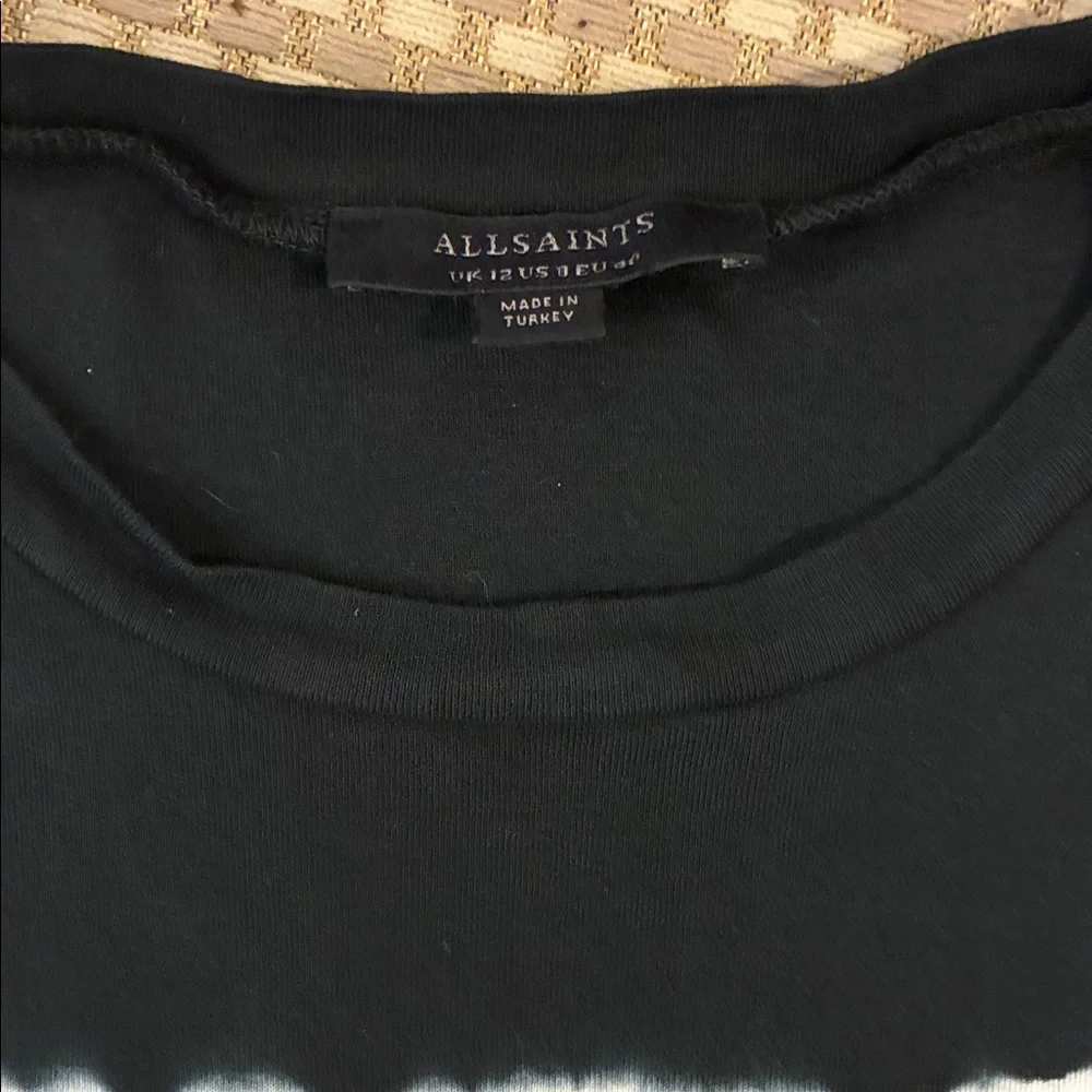 All Saints Black and White Striped Tank Top - Picture 3 of 4